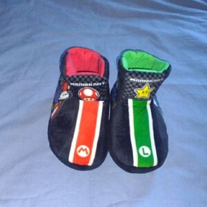 Boys Mario Kart Slippers With Sound, Size 2-3